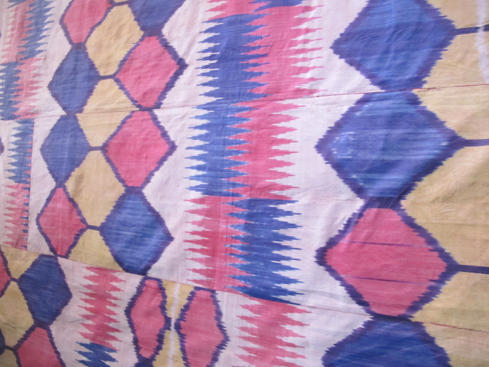 Large Silk Ikat Panel
